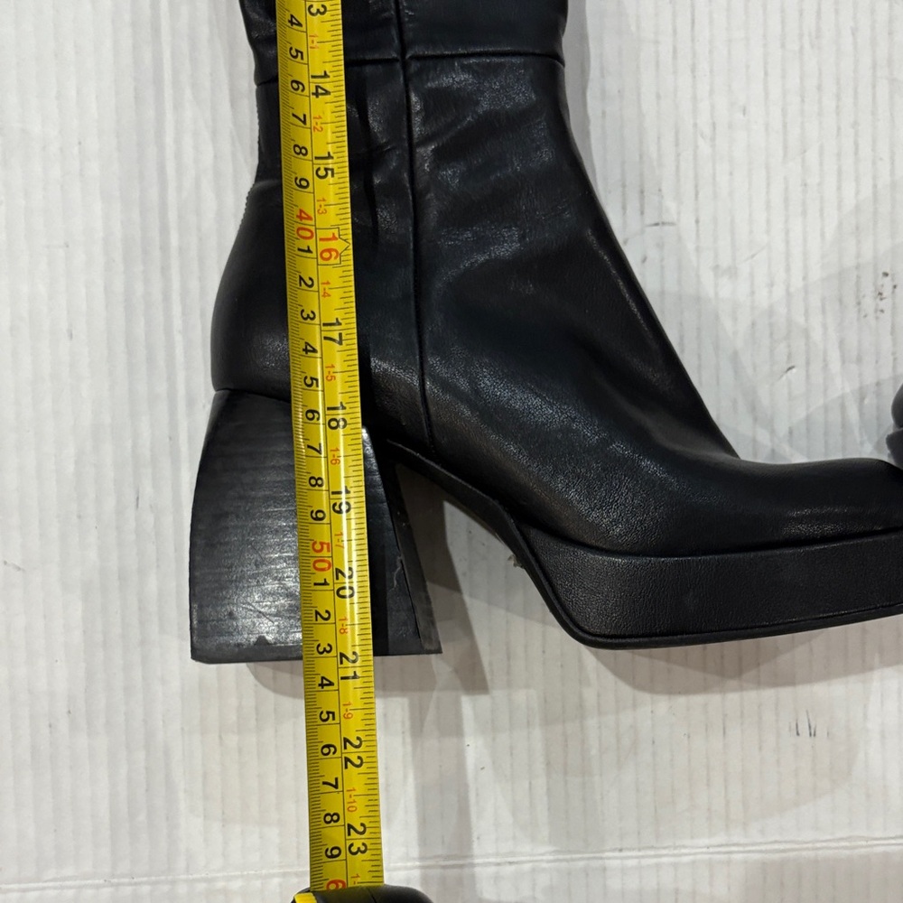 Jeffrey Campbell Daphne Second Skin Platform Boot in Black Size 8 - Picture 12 of 17